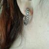 Creative Squid Tail Stud Earrings Exquisite Retro Silver Plated Octopus Tentacles Earrings All-match for Street Shoo