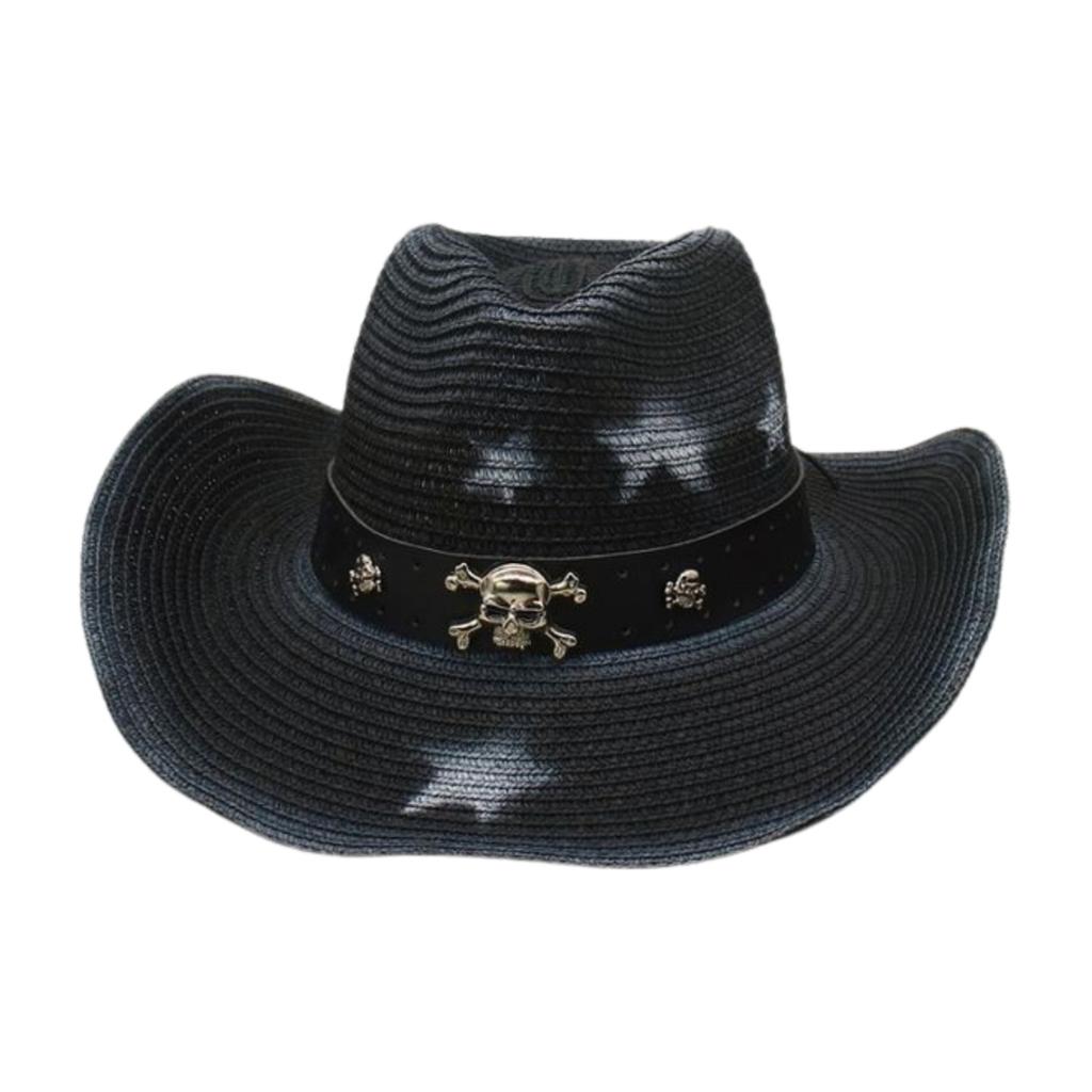 Sunscreen Vacation Sun Hat Sun Hat Summer Beach Seaside Sunshade Pentagram Straw Hat Western Cowboy Straw Hat