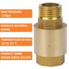 Backflow Prevention Brass Check Valve Pipeline Connection