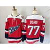 Mens Ice Hockey Jersey Custom Embroidered Team Capital 8 77 43 Numbers Sportswear Adult Players