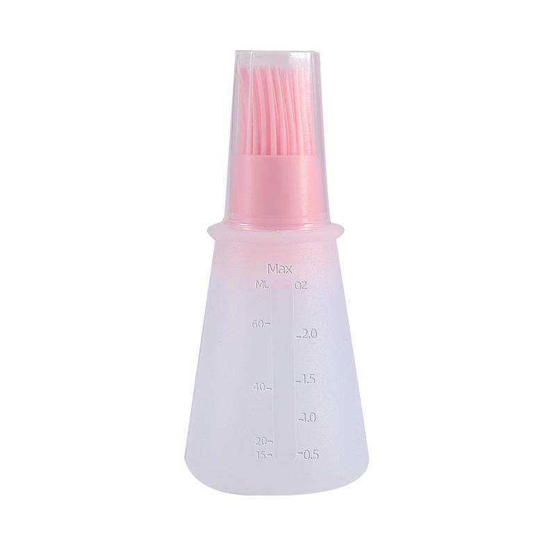 Silicone Kitchen/BBQ Oil & Seasoning Brush with Scale & Lid