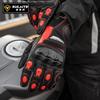 Winter Motorcycle Gloves PU Leather Thickened Insulated Waterproof Anti-Slip Riding Protective Gear Biker