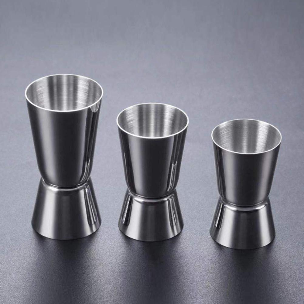 Shaker per cocktail Misurino in acciaio inossidabile argentato