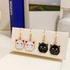 2022 Cartoon Cute Oil Drop Bat Holiday Cartoon Character Ear Hook Personality Earrings Earrings