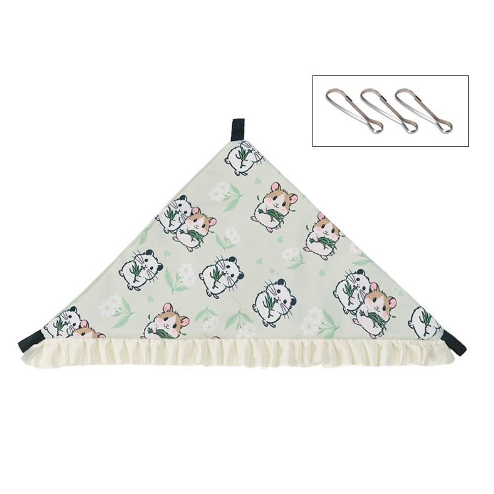 New Ice Feel Pet Hanging Hammock Single-Layer Breathable Cooling Bed Cartoon Pattern Multi-size Guinea Pig Hammock Summer Use