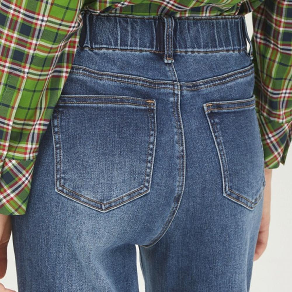  Benetton Benetton Retextile Machine Line Pantaloni largi din denim Badp09311 în