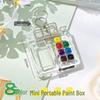Children's Portable Watercolor Paint Set In Walnut Box