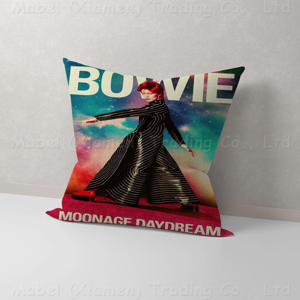 British Rock Singer David B-Bowie Personalized Picture Text Home Decorative Pillows Household Gifts 45x45cm