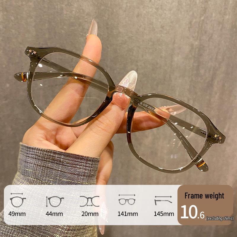 Trendy Unisex Myopia Glasses Frame with Fashionable Plano Lenses