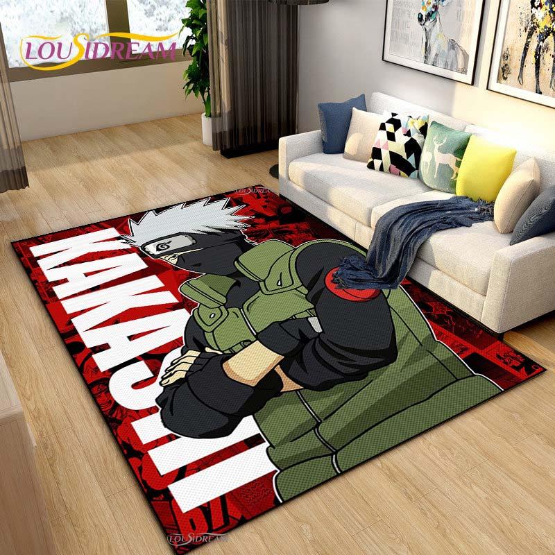 Bandai Naruto Cartoon Anime Carpet for Living Room Bedroom Cute Rugs Kitchen Door Kids Un-slip Floor Mats Alfombra Birthday Gift