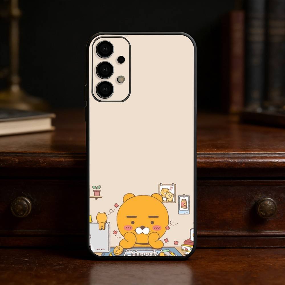 K-Kakao Friends phone Case For Samsung S25,24,21,22,23,30,Ultra,20,Plus,Fe,Lite,Note Soft Black Cover