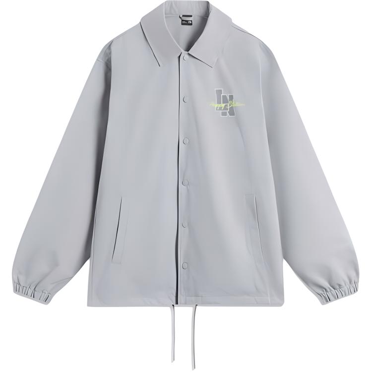 Li-Ning Urban Lightweight Sports Series Letter Casual Minimalist Solid Color Jacket Men Jacket Moonlight-Gray AFDU547-4