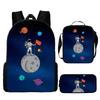 New Astronaut Spaceman Backpack for Kids School Cartoon Bookbag 3-Piece Set with Crossbody Bag Lightweight