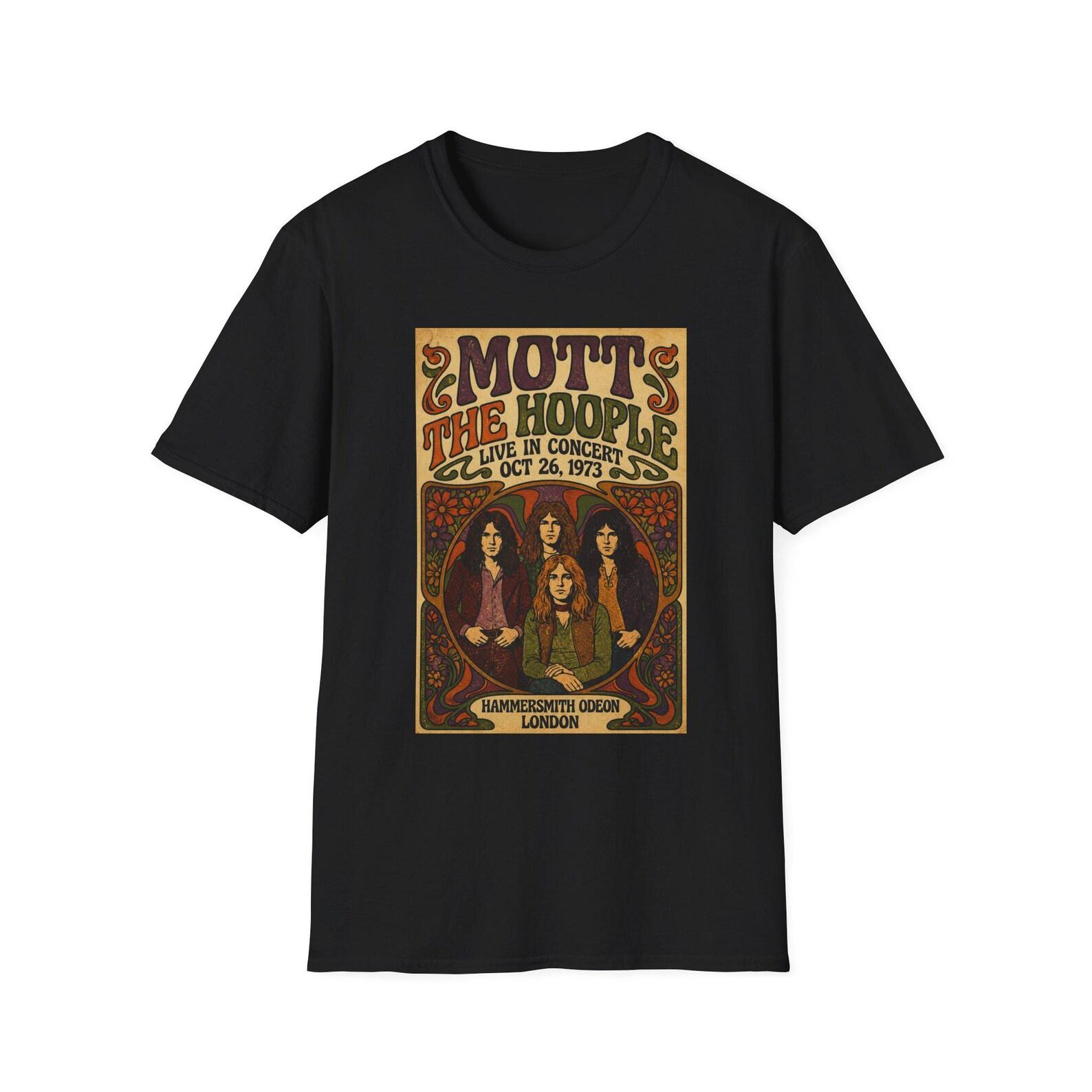 Mott The Hoople Concert Poster T-Shirt Fan Fiction Tee L