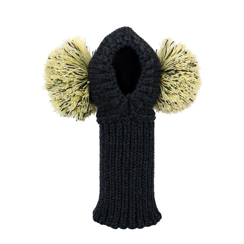 Unny Pom Pom Knit Hat for Italian Greyhound Dachshund Weimaraner Greyhound Clown Style Pet Accessories