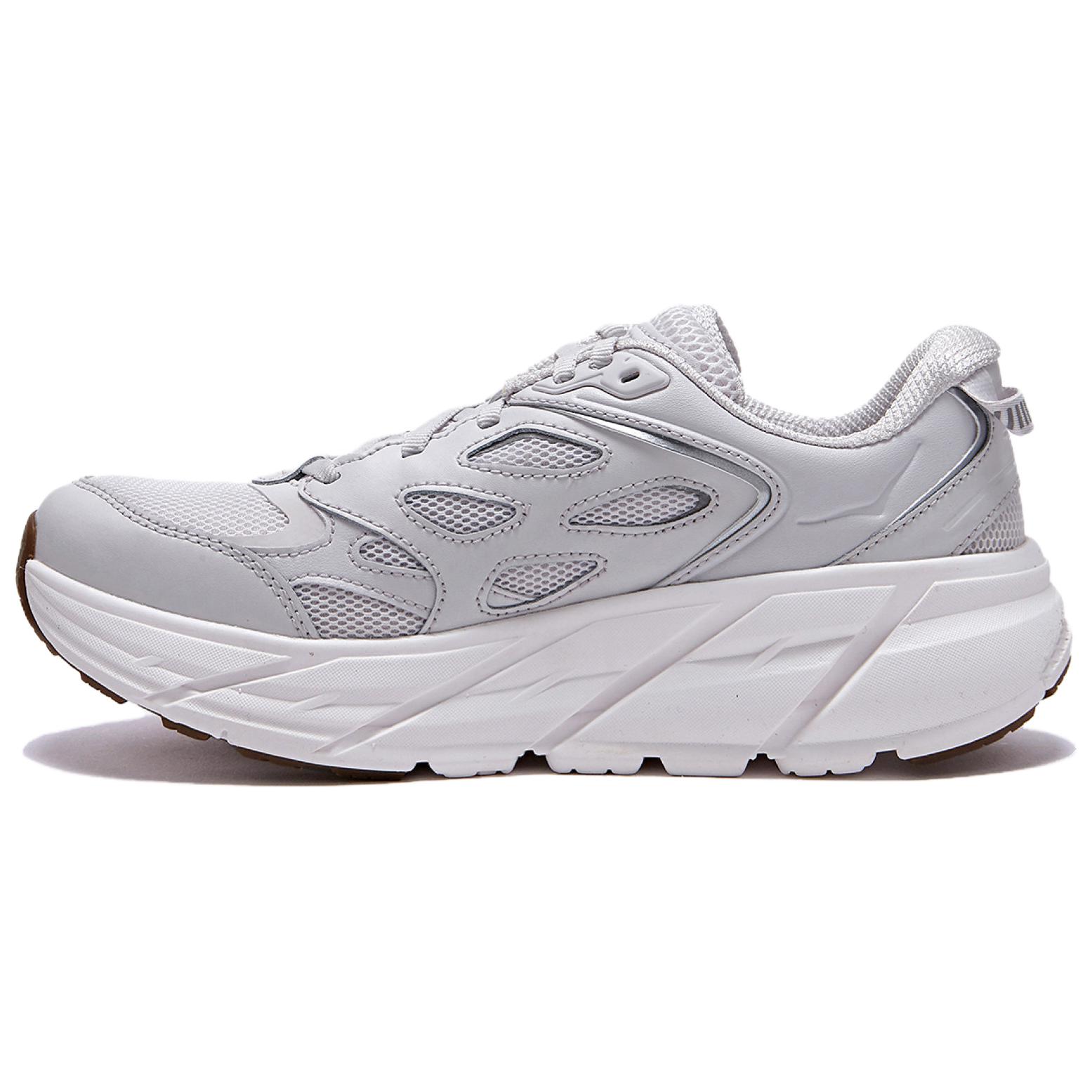 HOKA Clifton L Облачно-белые мужские кроссовки Серые 1160050-NCWT 46