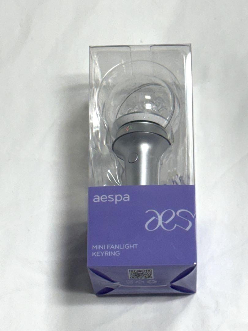 

[USED] aespa mini penlight fanlight keyring keychain