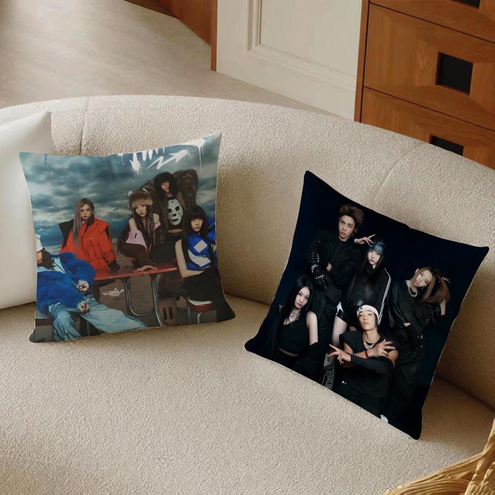 Project Idol Group Energetic A-Allday P-Project Cushion Cover Daily Washable Linen Pillowcase Soft For Sofa Bed Home Room Decor