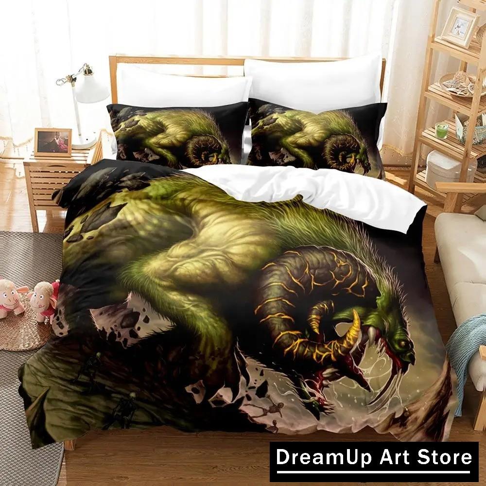 3D M-Magic The Gathering Bedding Set Quilt Cover Bed Cover with Pillowcase Twin Single Queen King Size Boys Adult Home Textile