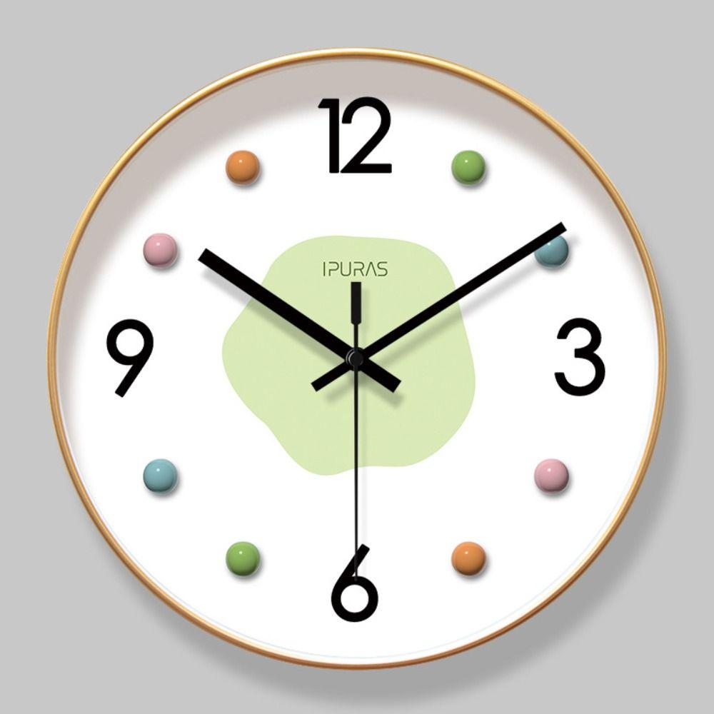 Cute Wall Clock Simple Quartz Watch Large Dial Electronic Clock  Children's Room