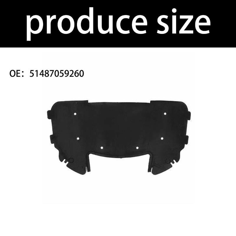 Heat Insulated Mat 51887059260 for Vehicle Engine Protection Thermal Insulation Cotton Easy Installation