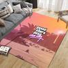 Grand Theft Auto2 Flannel Pattern Square Carpet,Area Rug,Carpet Rug for Living Room Bedroom Sofa Playroom Decor,Non-slip Floor Mat