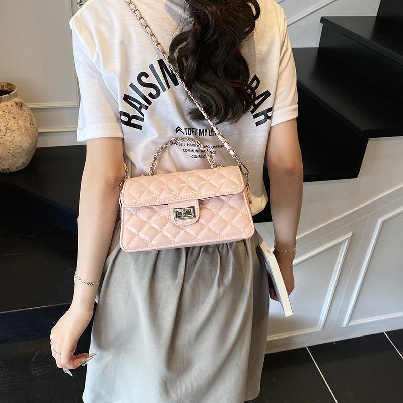 Niche Diamond Chain Portable Small Square Bag Women's Summer New Fashion Casual Shoulder Messenger Bag