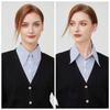 Stripes False Collar Detachable Lapel Half Shirt New Fake Collar  Women Girls