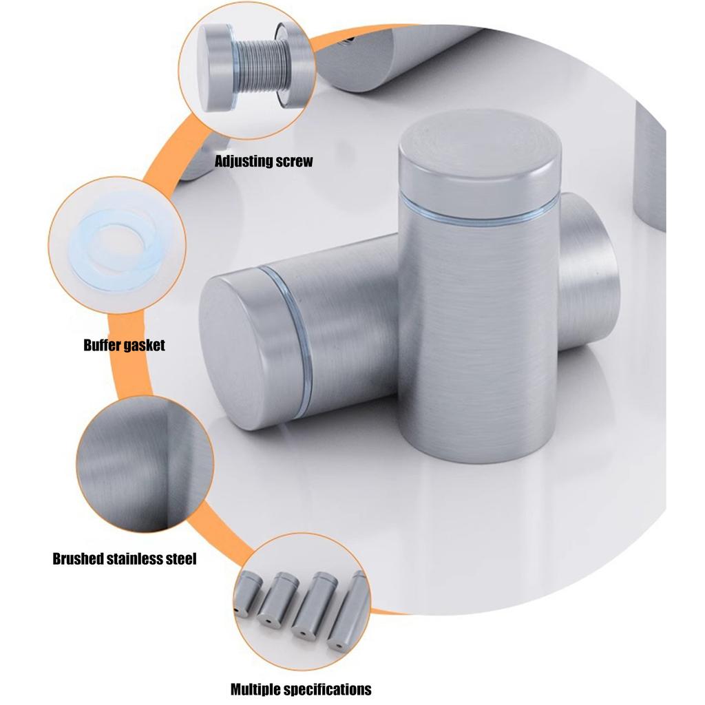 Practical Sturdy Stainless Steel Signboard Fixing Screws Pack of 16 Convenient for Commercial Displays Solution