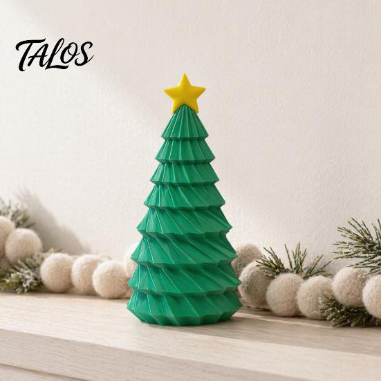 Christmas Tree Decor 3D Printed Figurine, Yellow Star Topper Statue, Mini Small Ornament Decoration for Home Office, Gift Xmas Holiday
