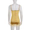 European & American Style Lace Patchwork Spaghetti Strap Bodycon Mini Dress