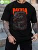 Pantoya Graphic Black T-shirt - 100% Pure Cotton