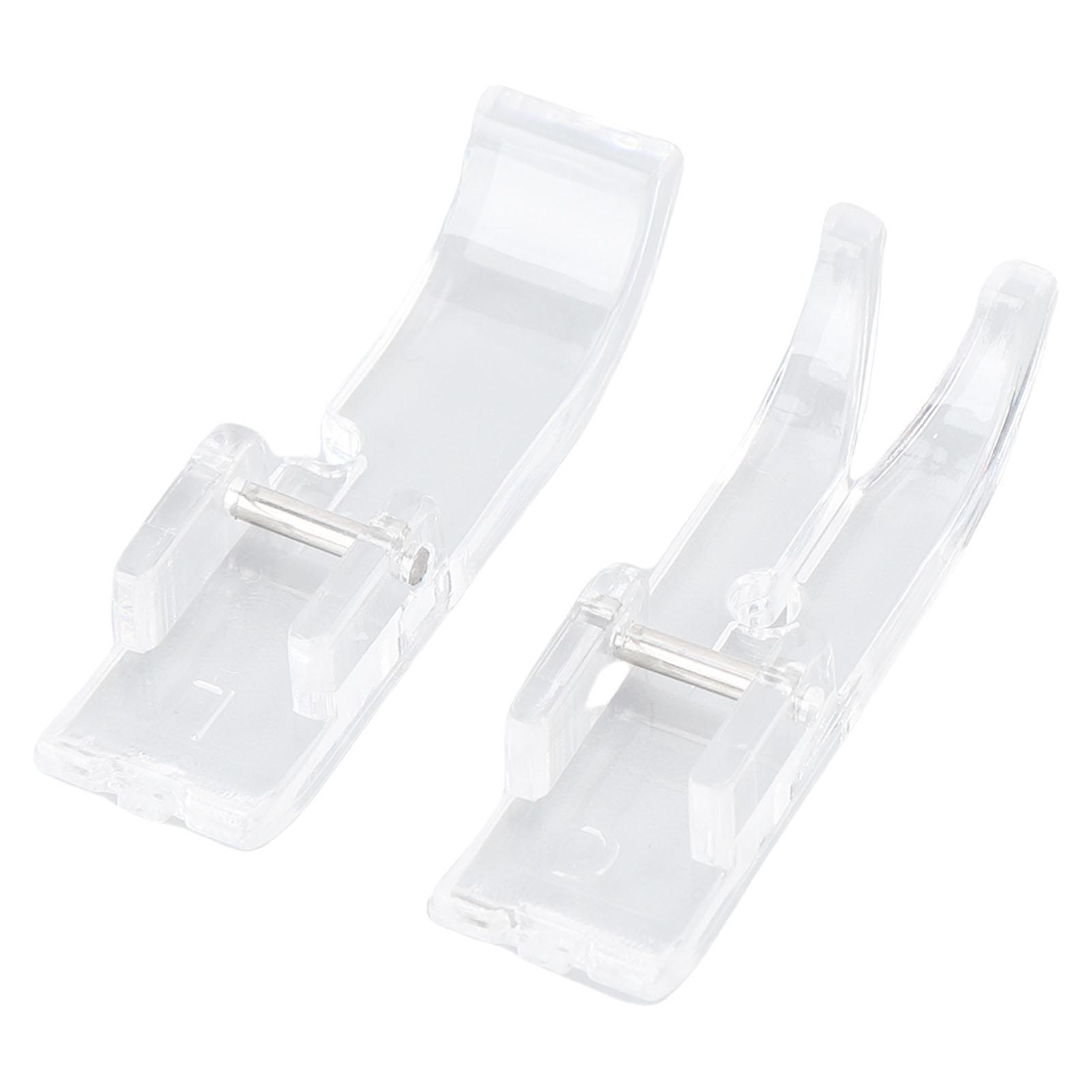 

2PCS Presser Feet Replacement for Singer 2250 2259 8280 3221 3223 Sewing Machine Right Center Transparent Foot 10mm