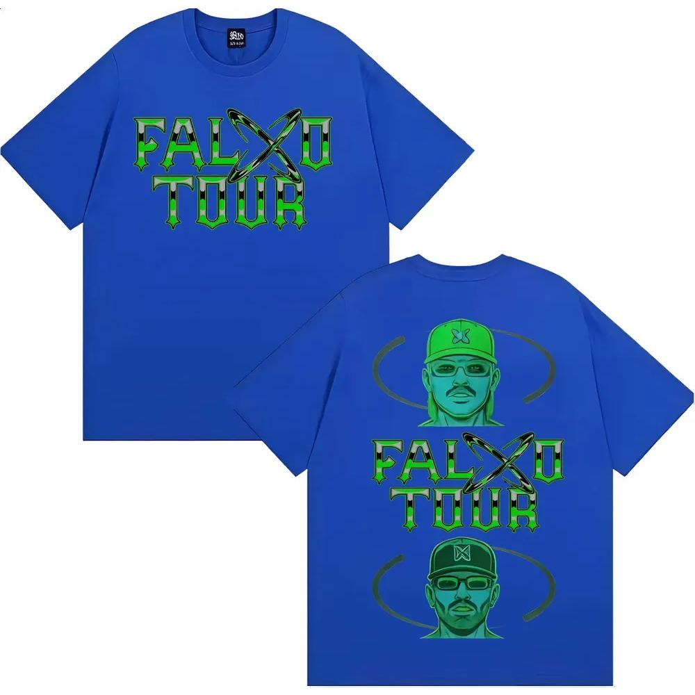 Rapper Feid Ferxxo Falxo Tour Graphic T-shirts Men Women Fashion Hip Hop Streetwear T Shirt Cotton Casual Oversized T-shirt