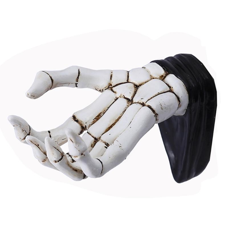 

Практичный скелет ручной настенный декор многоцелевой крючок домашний аксессуар для ключей и организации хранения ювелирных изделий белый