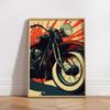 Vintage Cafe Racer Poster – Grunge Motorcycle Wall Arts Rustic Garage Decor Bold Bike Print Retro Biker Gift Industrial Vibes