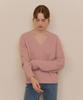 ADAUL Soft Loose V-Neck Knit - Soft Pink