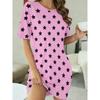 Summer Ladies 3D Printed Short Sleeve Dress Fashion Versatile Breathable Trend Casual