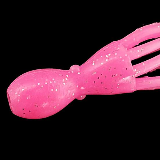 10Pcs 11CM/4.2G Luminous Soft Octopus Bait Colorful TPE Glow-in-the-dark Realistic Bionic Artificial Squid Lure Saltwater Freshwater Trolling