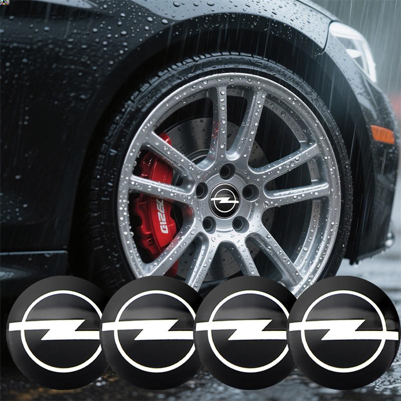 czxkqr1 4pcs 56mm Flexible Fit Wheel Center Caps-3M Adhesive Metal Stickers Compatible For Opel Insignia Astra Antara Meriva Zafira H G