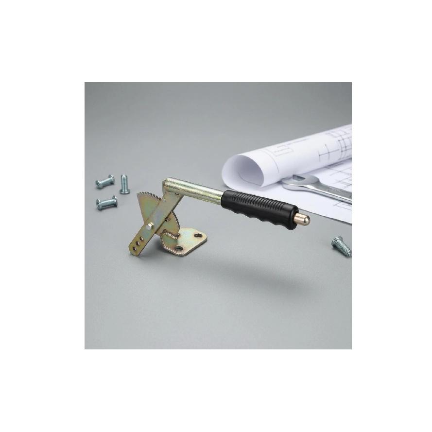 Hauling Vehicle Hand Brake Handle Ribbed Grip Ratchet Brake Handle Handbrake Lever Plated Finish Vehicle Part Toothed