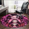 Demon Slayer Print Round Rug, Washable Floor Carpet, For Entryway Dorm Laundry Room Office Study, Home Decor Birthday Christmas Gift