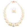 Women Fashion Luxury Pearl Short Clavicle Chain Handmade Temperament Necklace Simulated Pearl Wedding Jewelry for Women Gift