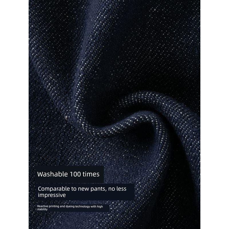 David Bella Children's Denim Pants 2026 Winter New Style Boys' Fleece-Lined Casual Straight Pants