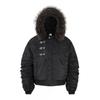 Pánská zimní silná bavlněná péřová bunda s límcem z umělé kožešiny, oversized střih, s kapucí, na zip, Streetwear kabát