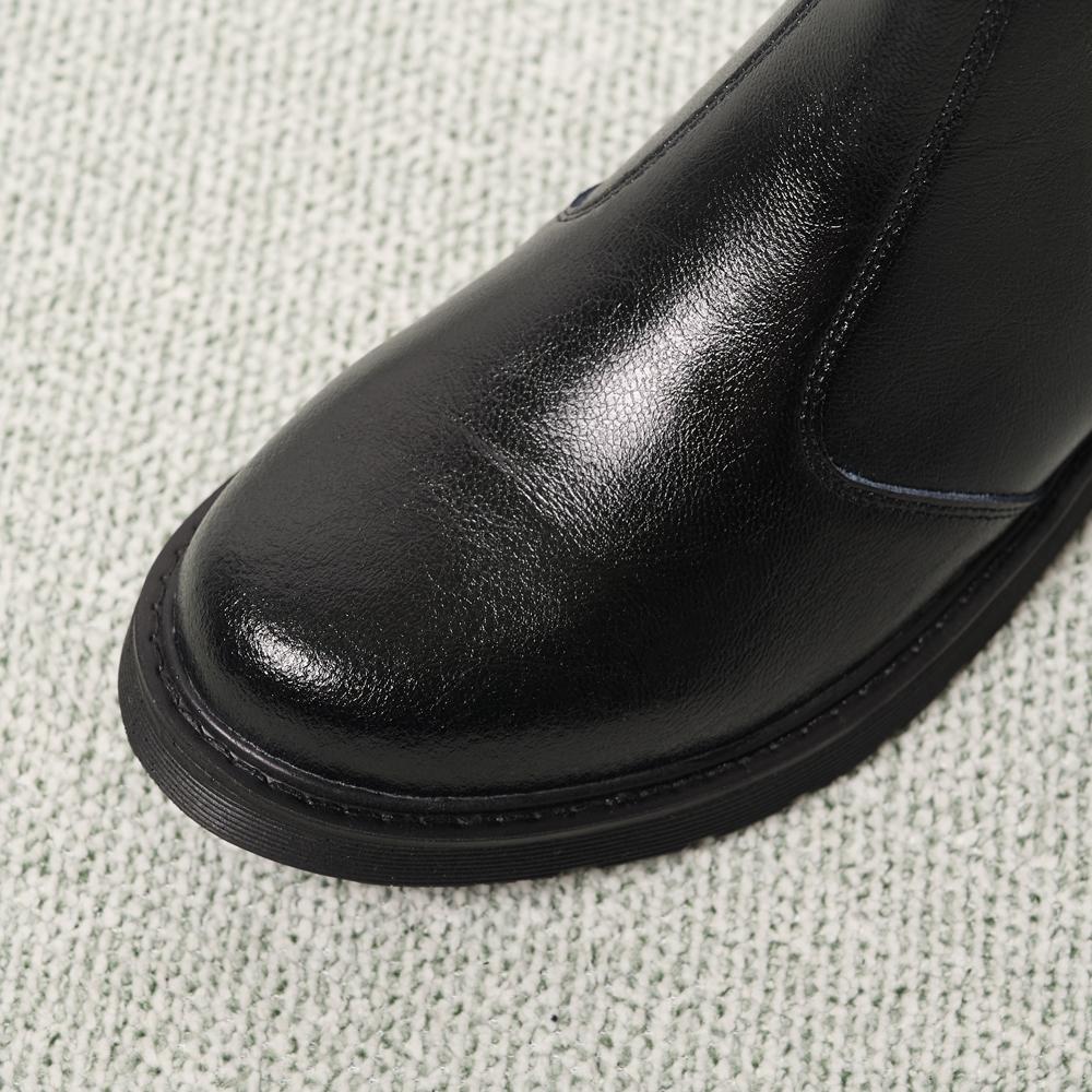 [Analog Mood] Standard Round Leather Chelsea Boots [AN25S5101] [Shipped from Korea] 100% Authentic