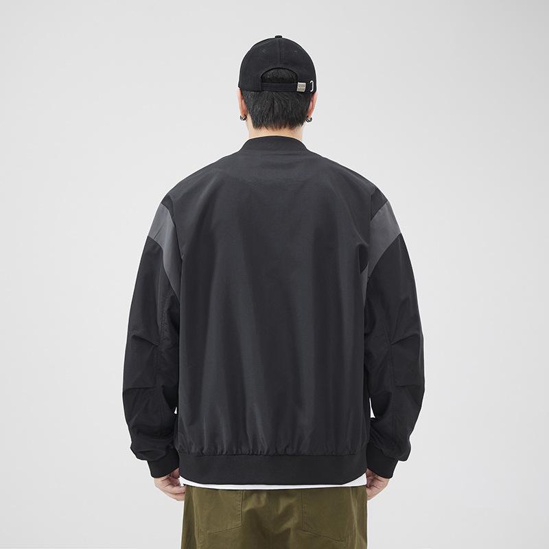 Jacket Jacket Men'S Tooling Jacket Men'S Loose Large Size Outside Wearing Baseball Uniform Pilot Tide Brand