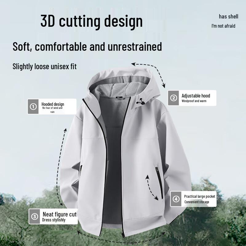 JEEP Men's Softshell Windproof Outdoor Jacket