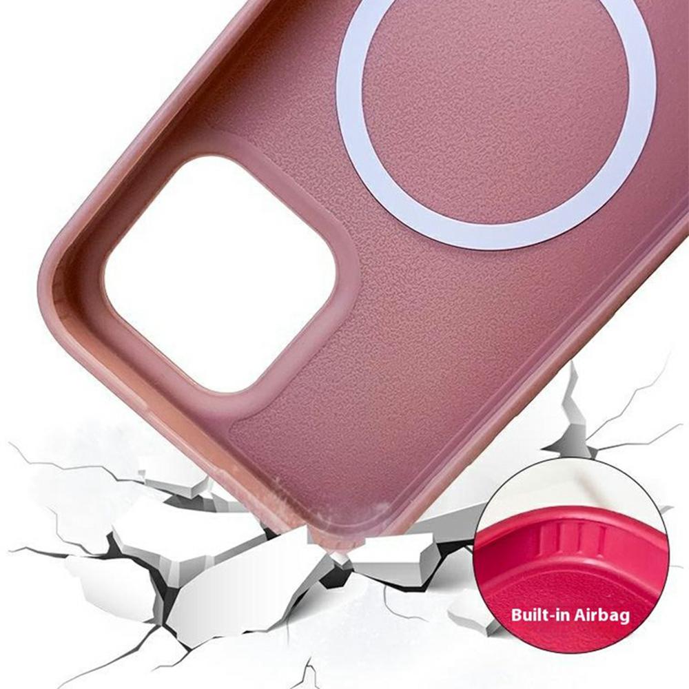 For iPhone 16 Pro Max Magnetic Case Compatible with MagSafe Soft TPU Phone Cover with Lanyard