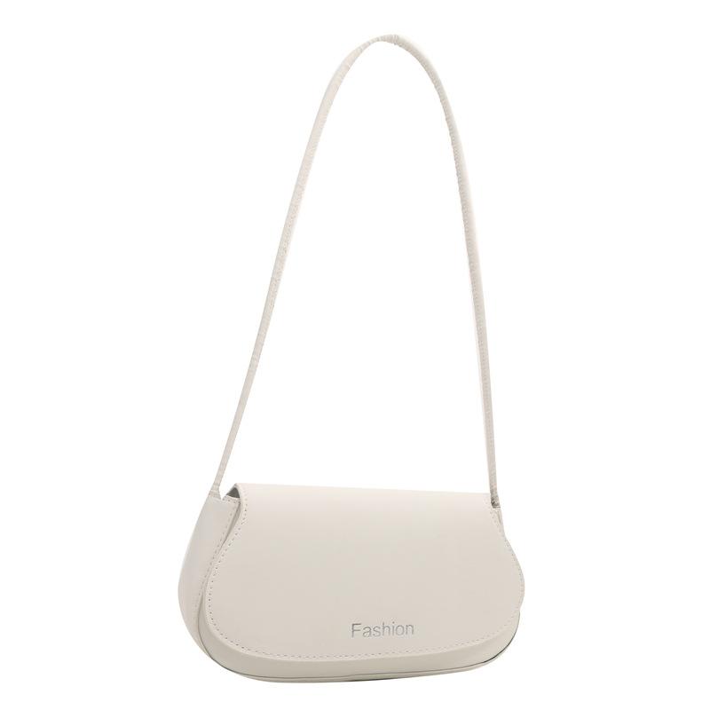 Minimalist Style Fashionable One Shoulder Underarm Bag New Fashionable Candy Color Crossbody Bag Commuting Hand Saddle Bag